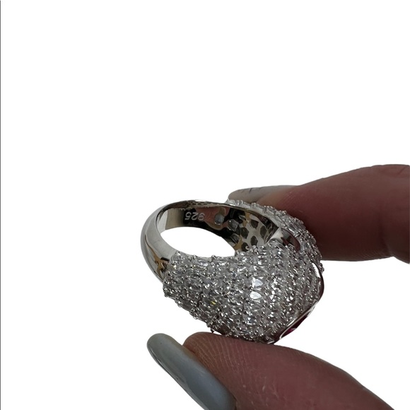 GLD Iced Owl Ring Vermeil .925 - Picture 7 of 9